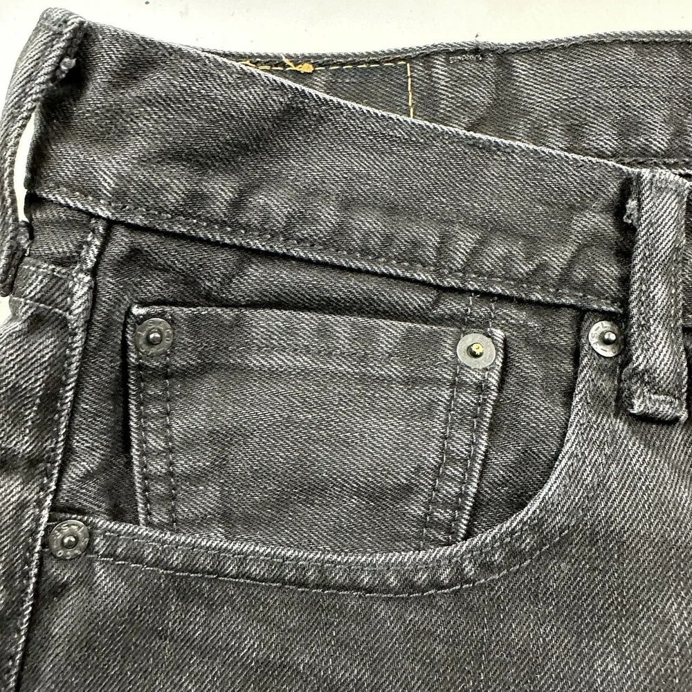LEVI'S Men's 501 Original Fit Button Fly Jeans‎ Black Size 40x32 Cotton Straight